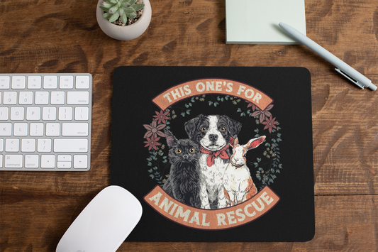 Animal Rescue Optical and Gaming Mousepad - Every Paw Deserves A Loving Home