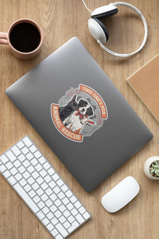 Animal Rescue Stickers - Shelter. Protect. Repeat.